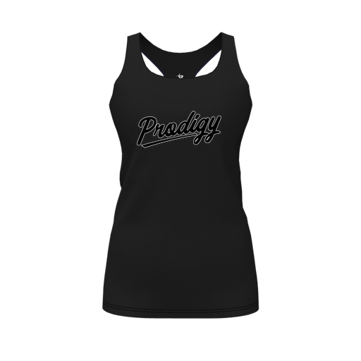 [CUS-DFW-RCBK-PER-BLK-FYS-LOGO2] Racerback Tank Top (Female Youth S, Black, Logo 2)