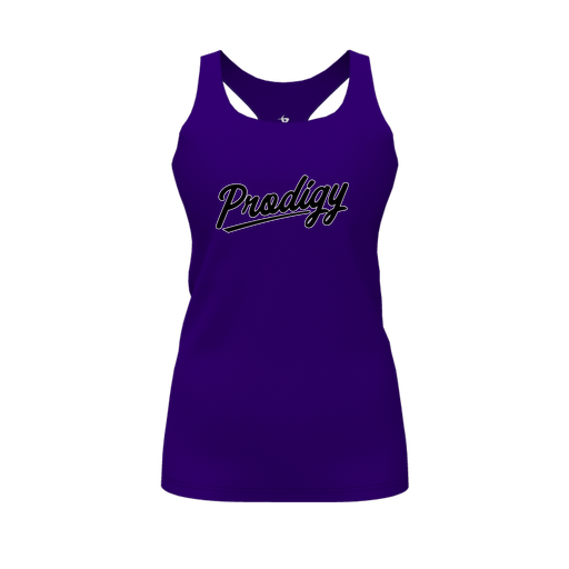 [FT0TRBPP-FYS-LOGO2] Decker Racerback Tank Top (Female Youth S, Purple, Logo 2)
