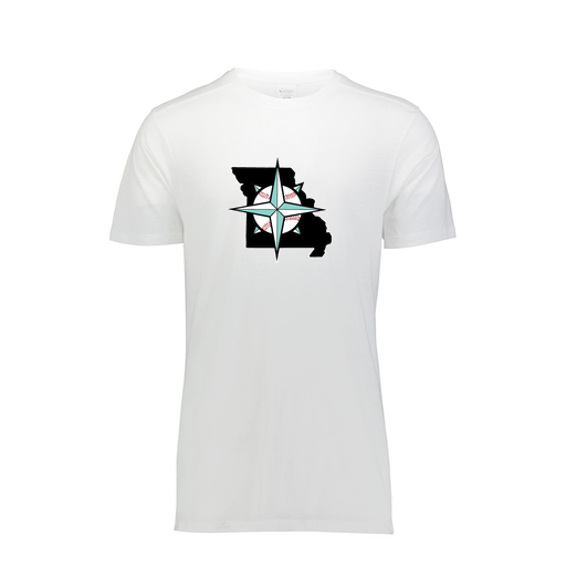 [FTSCUBWH-YS-LOGO3] Decker Youth Tri-Blend T-Shirt - Short Sleeve (Youth S, White, Logo 3)
