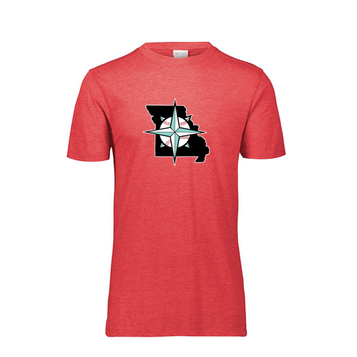 [FTSCUBRD-YS-LOGO3] Youth Ultra-blend T-Shirt (Youth S, Red, Logo 3)