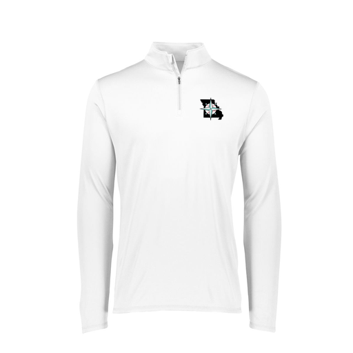 [FTLQFLWH-FAXS-LOGO3] Ladies Flex-Lite 1/4 Zip Shirt (Female Adult XS, White, Logo 3)