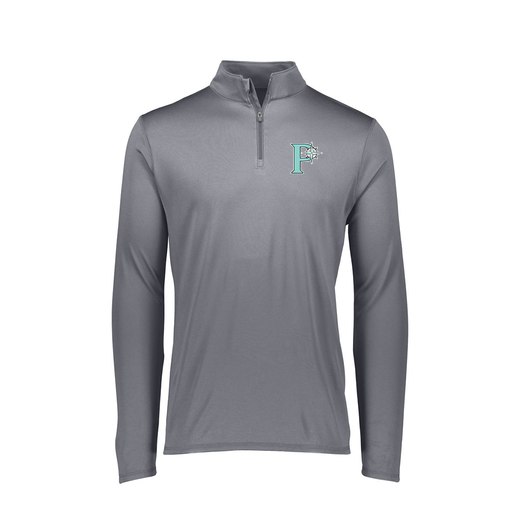 [FTLQFLGY-FAXS-LOGO1] Ladies Flex-Lite 1/4 Zip Shirt (Female Adult XS, Gray, Logo 1)