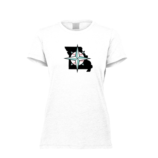 [FTSCUBWH-FAXS-LOGO3] Decker Women's Tri-Blend T-Shirt - Short Sleeve (Female Adult XS, White, Logo 3)