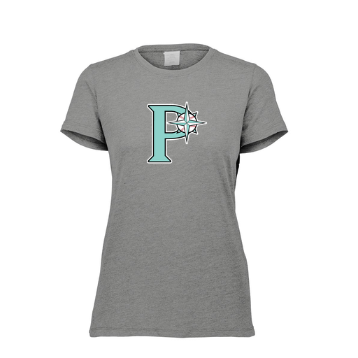 [FTSCUBGY-FAXS-LOGO1] Decker Women's Tri-Blend T-Shirt - Short Sleeve (Female Adult XS, Gray, Logo 1)