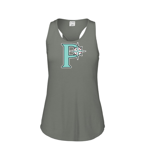 [3078.013.S-LOGO1] Ladies Tri Blend Tank Top (Female Adult S, Gray, Logo 1)