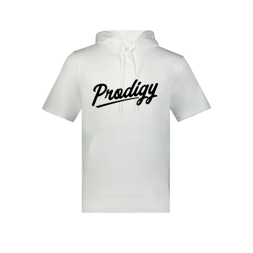 [6871.005.S-LOGO2] Men's Dri Fit Short Sleeve Hoodie (Adult S, White, Logo 2)