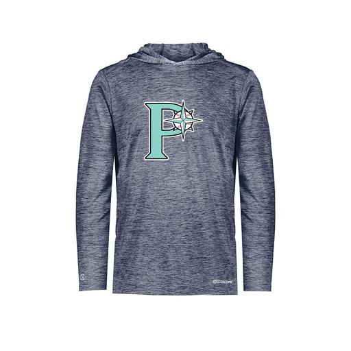 [FOLHCGNV-AS-LOGO1] Men's Charge Hoodie (Adult S, Navy, Logo 1)