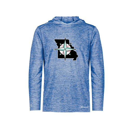 [FOLHCGRY-YS-LOGO3] Decker Youth Charge Hoodie (Youth S, Royal, Logo 3)