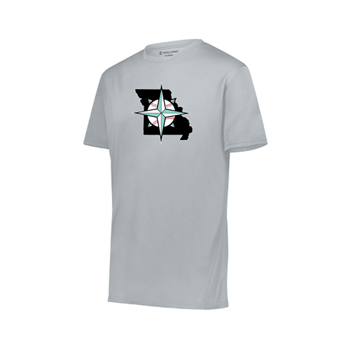 [222818.099.S-LOGO3] Men's Movement Dri Fit Shirt (Adult S, Silver, Logo 3)