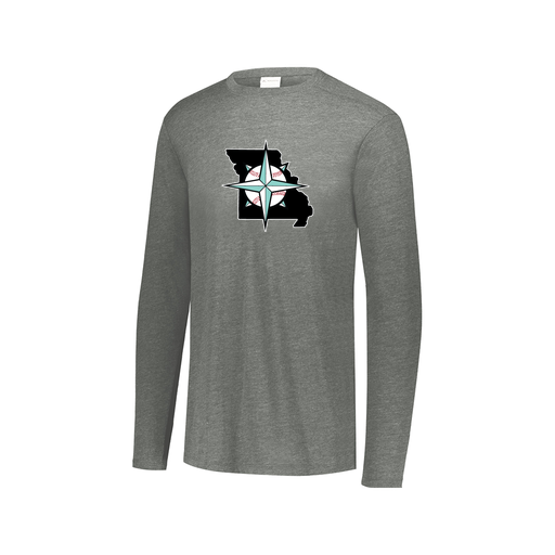 [FTLCUBGY-AXS-LOGO3] Men's LS Ultra-blend T-Shirt (Adult XS, Gray, Logo 3)